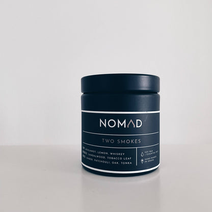 Nomad Wax Co. - Two Smokes Noir Fall/Winter Candle - 9oz Matte Black