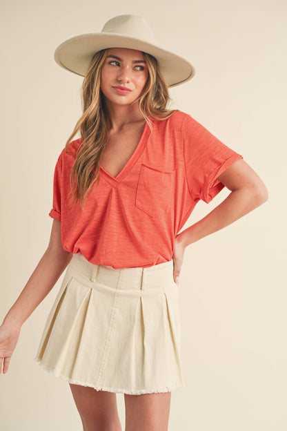 V-Neck Short Sleeve