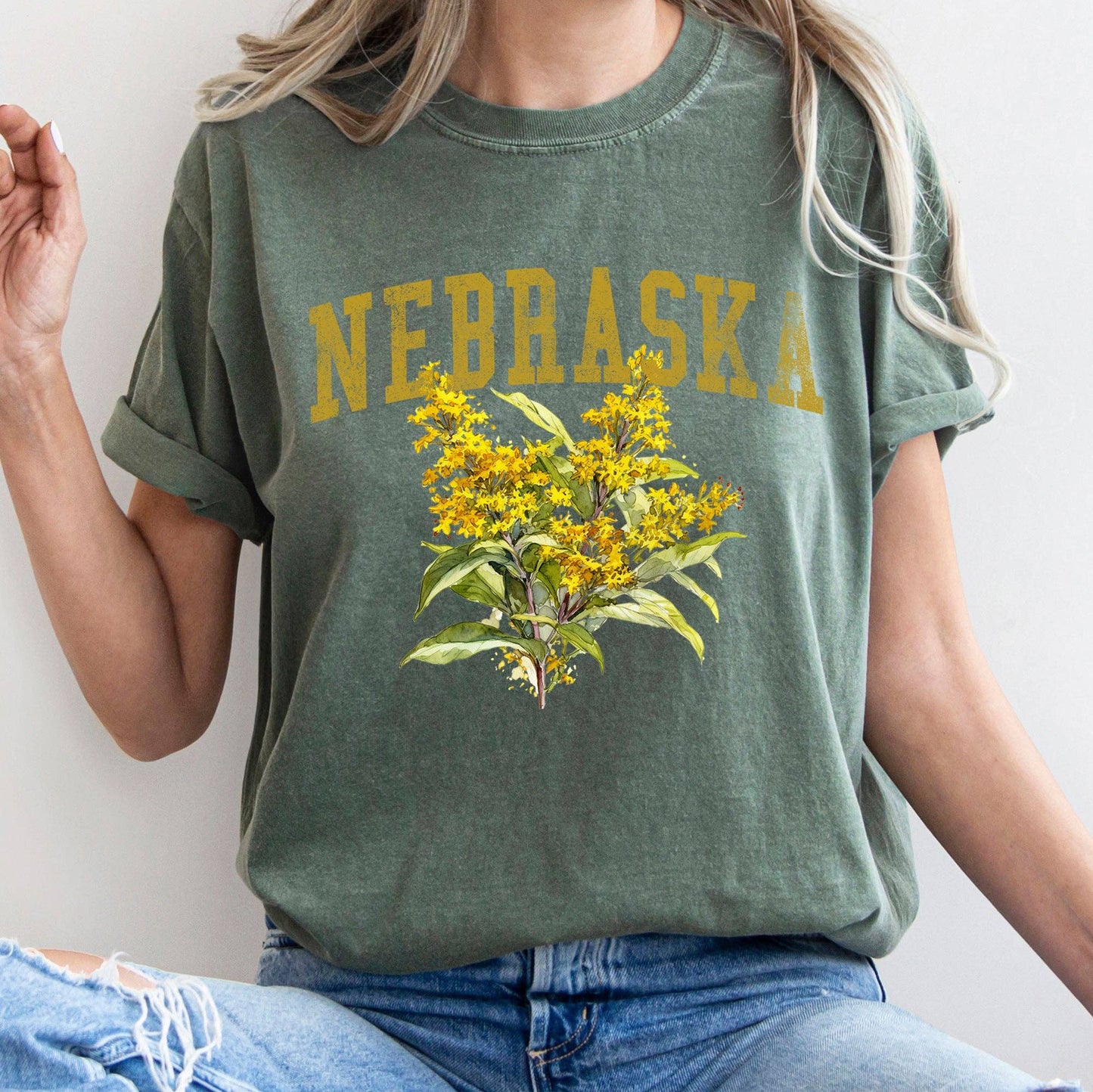 Nebraska Flower T-shirt