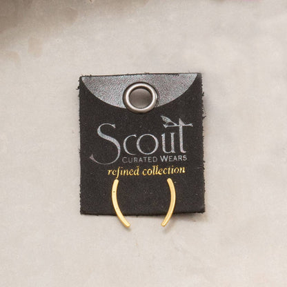 Scout Curated Wears - Refined Earring Collection - Comet Curve/Sterling Silver