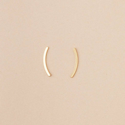 Scout Curated Wears - Refined Earring Collection - Comet Curve/Gold Vermeil