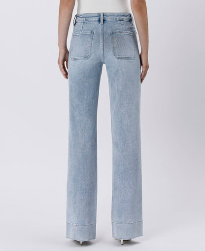 Lovervet by VERVET - HIGH RISE TROUSER HEM FLARE