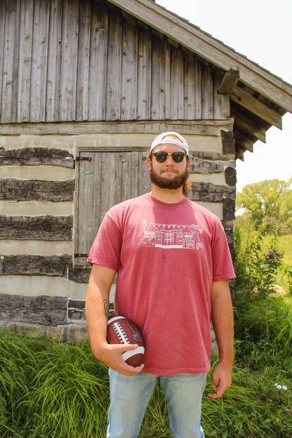 Raine Company - Game Day Village Tee Crimson