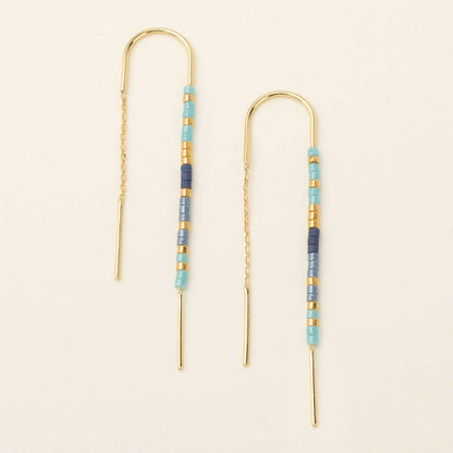 Scout Curated Wears - Chromacolor Miyuki Thread Earring - Cobalt Multi/Gold