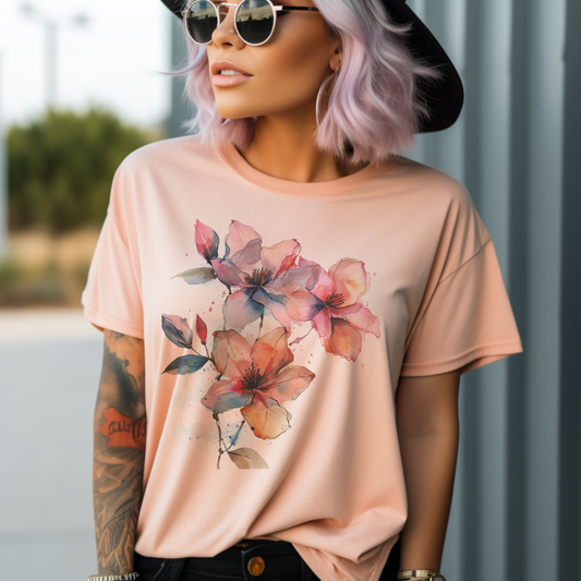 Flower Watercolor Tee