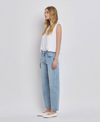 Lovervet by VERVET - HIGH RISE BARREL LEG JEANS