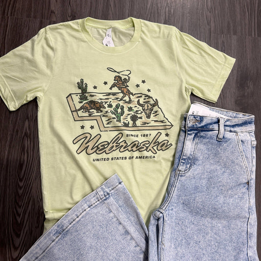 West Anna Designs - Nebraska Western Rodeo Graphic Tee