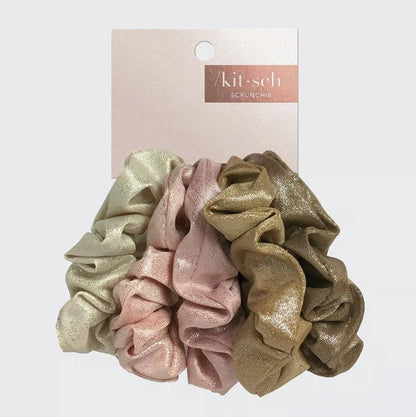 KITSCH - Scrunchies Metallic (Blush)