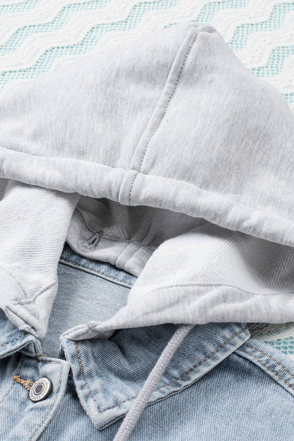 hooded denim jacket