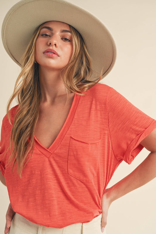 V-Neck Short Sleeve