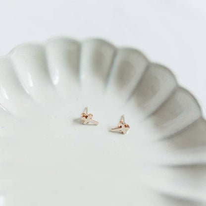 Barberry & Lace Handmade Jewelry - Cross Stud Earrings | 14k Gold Fill & Sterling Silver