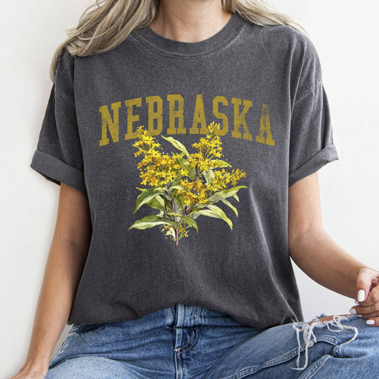 Nebraska Flower T-shirt