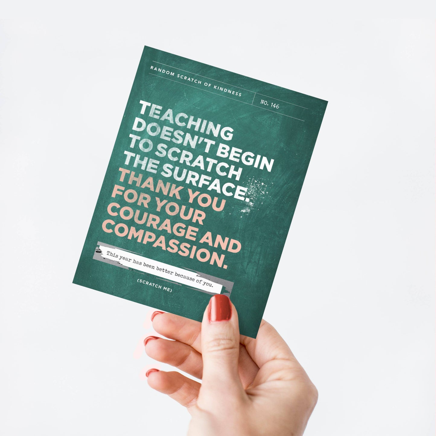 Scratch-off Card - Scratch The Surface - Teacher