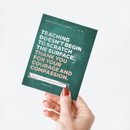 Scratch-off Card - Scratch The Surface - Teacher