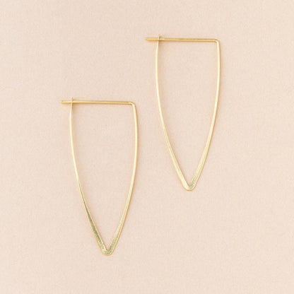 Scout Curated Wears - Refined Earring Collection - Galaxy Triangle/Gold Vermeil