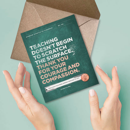 Scratch-off Card - Scratch The Surface - Teacher