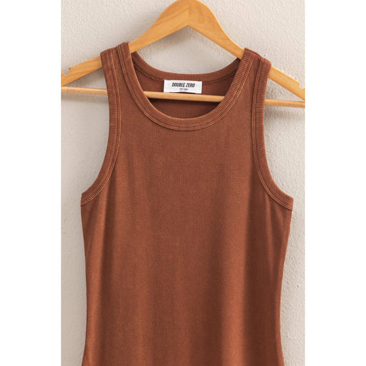 Acid Washed Tank Dress