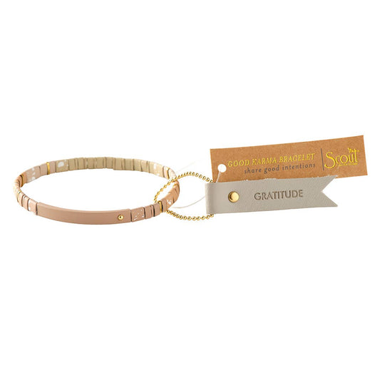 Scout Curated Wears - Good Karma Ombre Bracelet - Gratitude Fawn/Gold