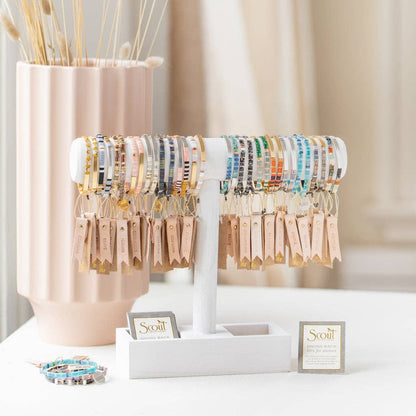Scout Curated Wears - Good Karma Miyuki Bracelet | Be Fierce - Lavender/Gold