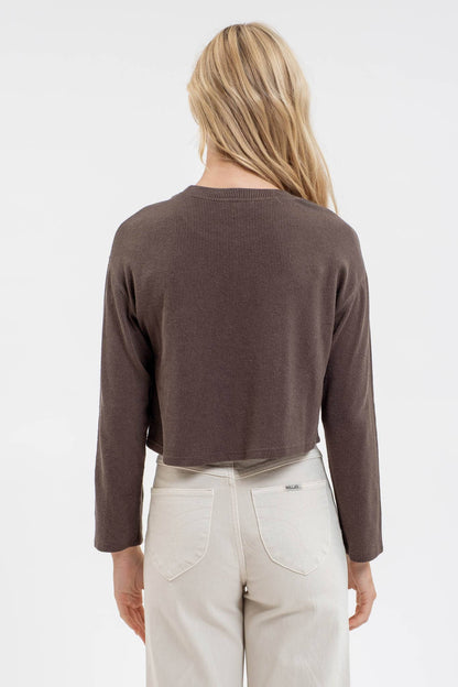 RIBBED KNIT TOP