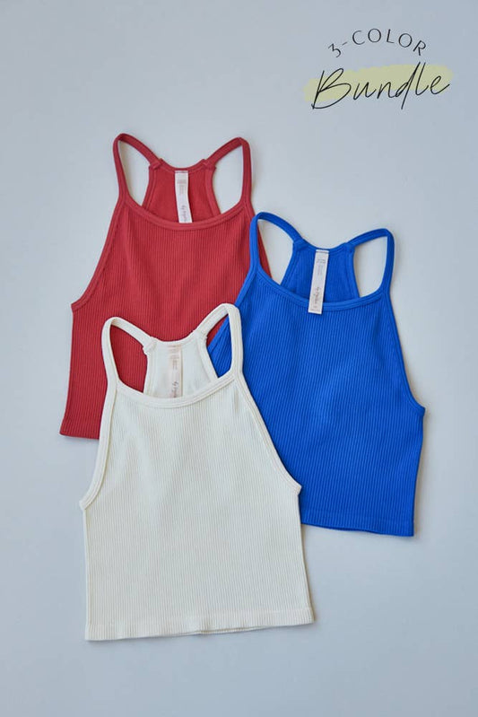 3 IN 1 SEAMLESS HALTER BUNDLE PACK