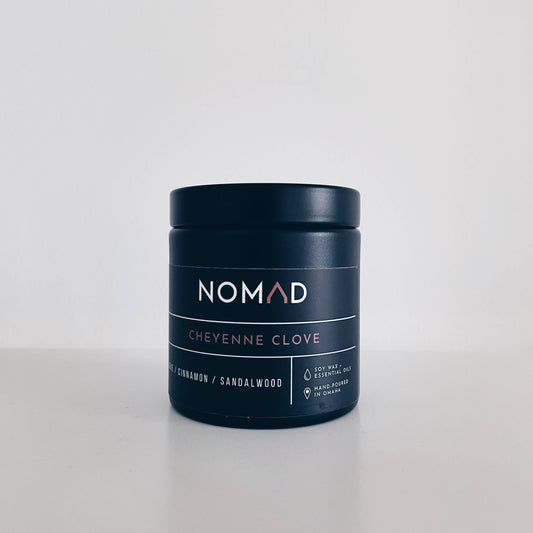Nomad Wax Co. - Cheyenne Clove Fall/Winter Candle - 9oz Matte Black