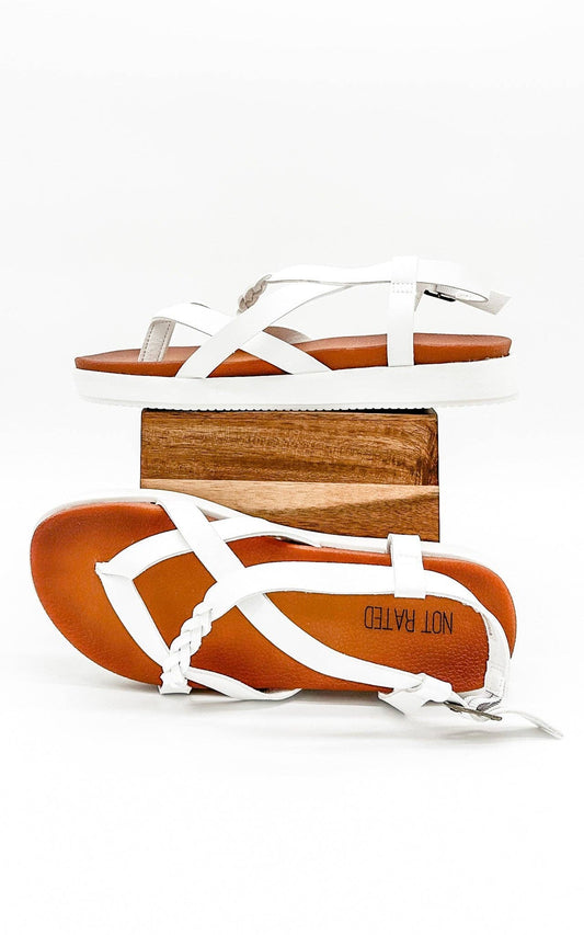 Naughty Monkey - Sela Sandal in White