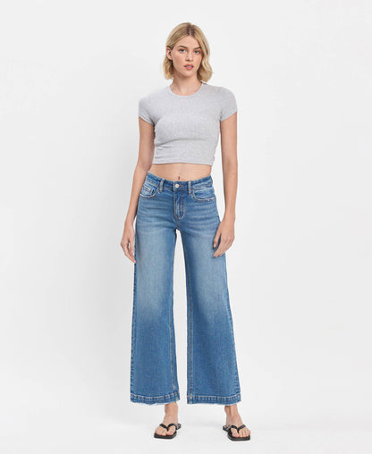 Lovervet by VERVET - HIGH RISE TROUSER WIDE JEANS