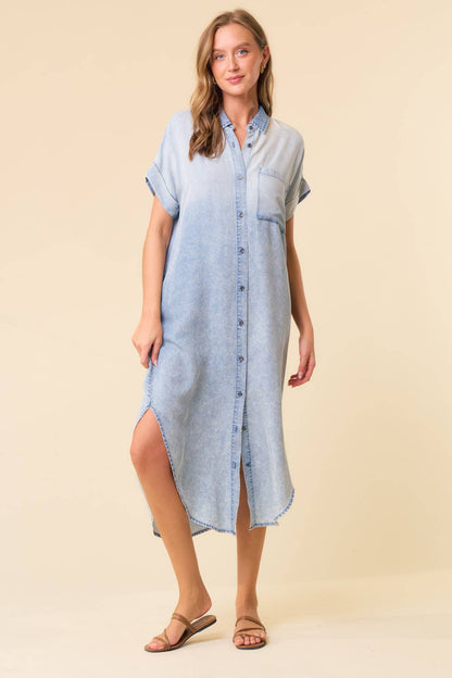 Doe and Rae - TENCEL DENIM SHIRT DRESS