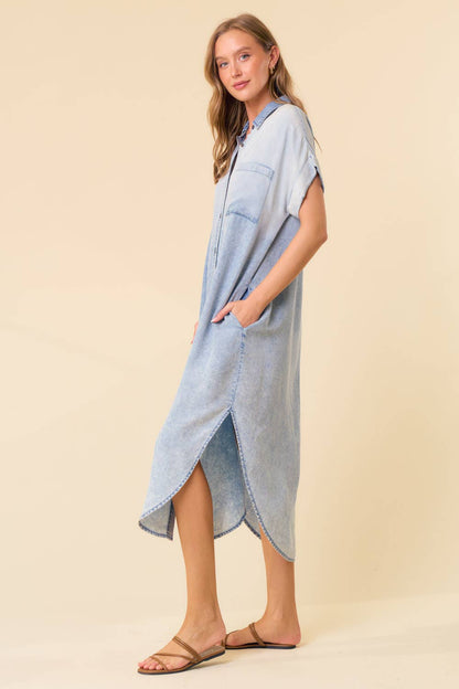 Doe and Rae - TENCEL DENIM SHIRT DRESS