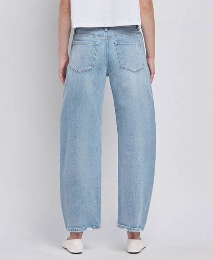 Lovervet by VERVET - HIGH RISE BARREL LEG JEANS